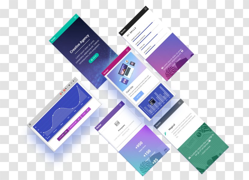 AngularJS React Bootstrap User Interface Material Design - Ipad Transparent PNG