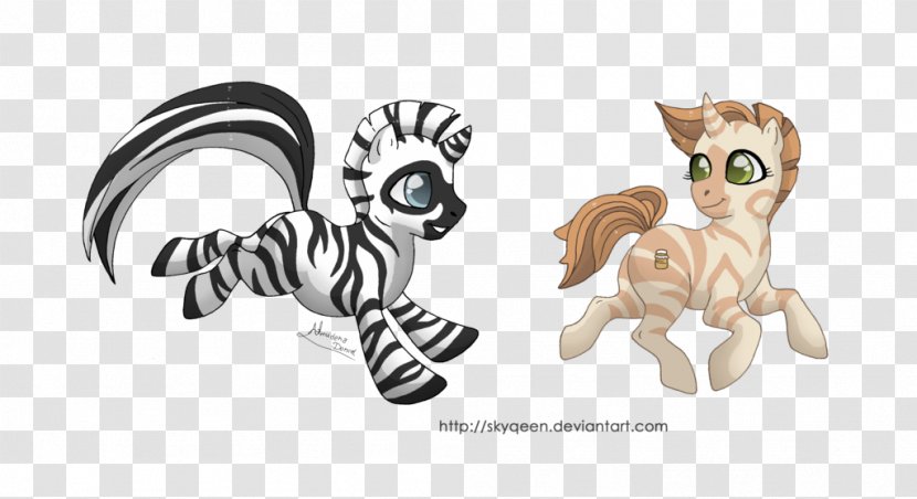 Cat Horse Drawing Tiger Zebra - Cartoon Transparent PNG