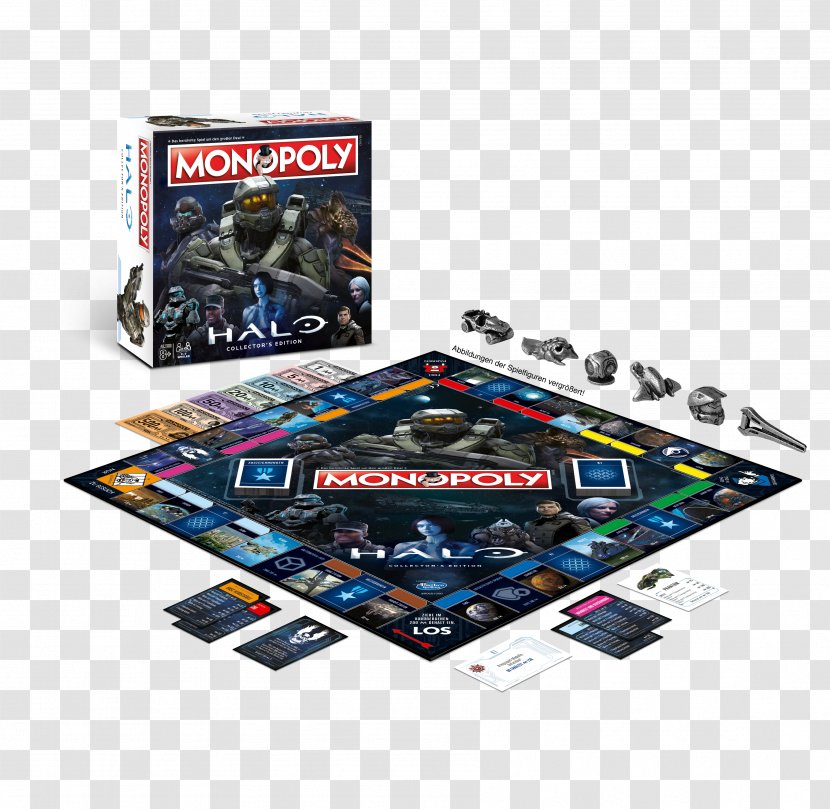 Tabletop Games & Expansions Monopoly Master Chief Board Game Halo - Usaopoly - Moves Transparent PNG