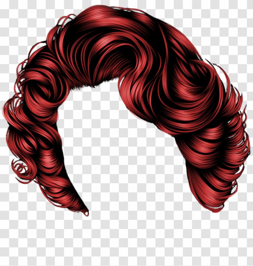 Wig Red Hair Clip Art - Coloring Transparent PNG