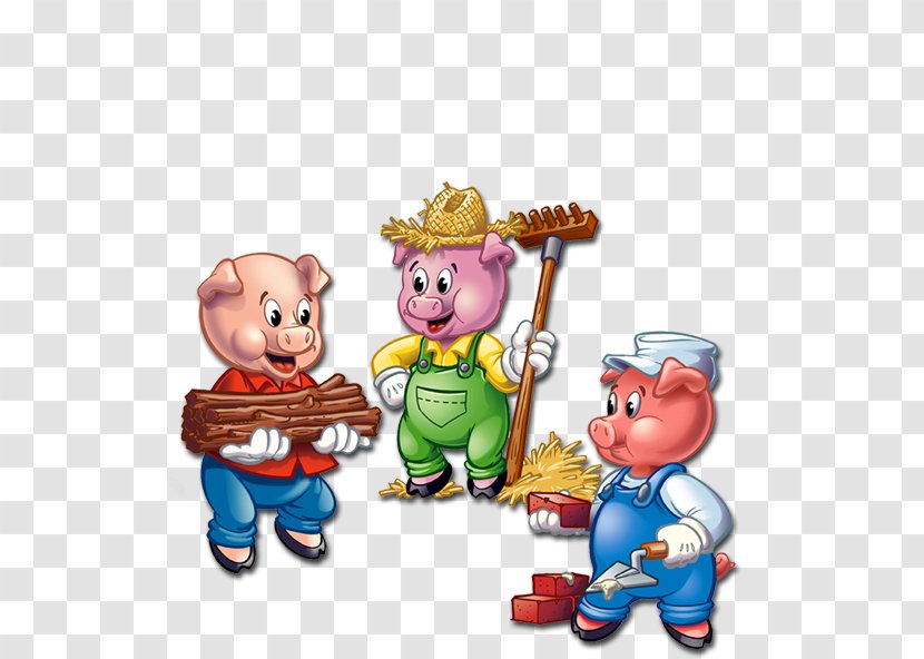 Domestic Pig Goldilocks And The Three Bears Little Pigs Clip Art - Fiction - Pigs] Transparent PNG