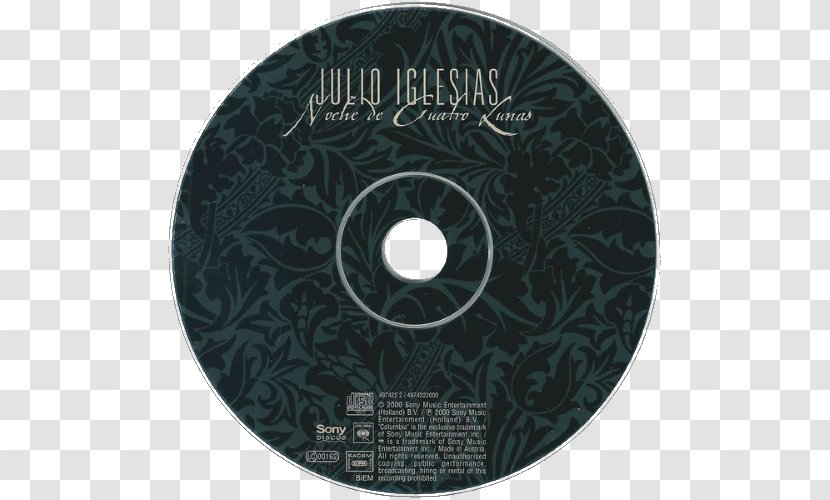 Compact Disc Disk Storage - Julio Iglesias Transparent PNG