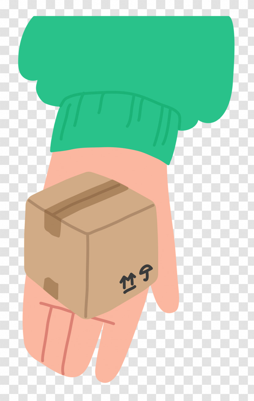 Hand Giving Box Transparent PNG