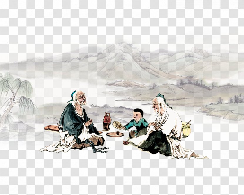 Ancient Characters Tea - Chinese - Saucer Transparent PNG