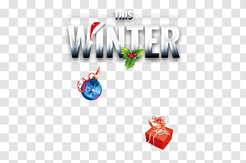 Christmas - Winter English WordArt Transparent PNG