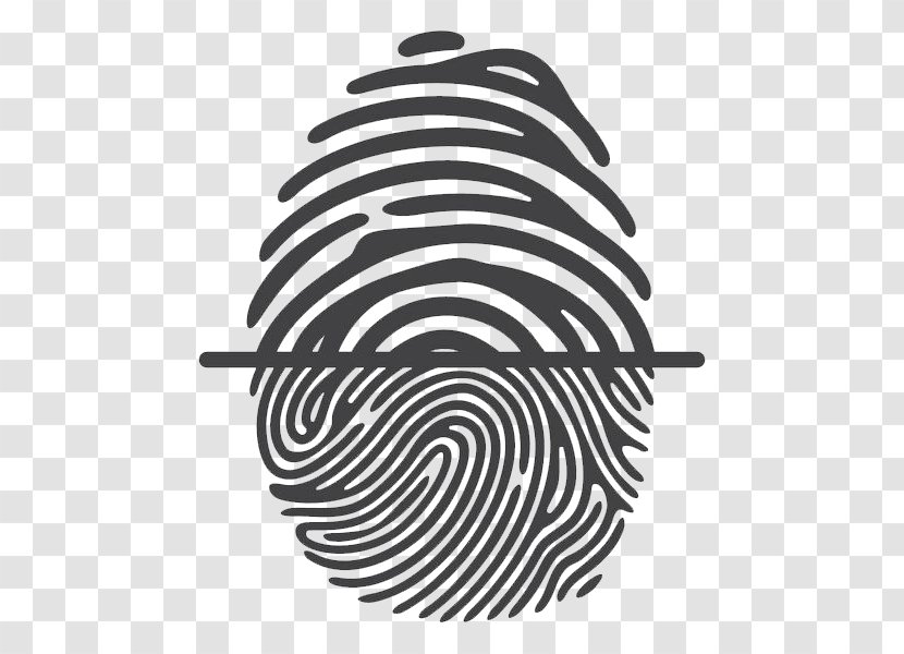 Fingerprint Royalty-free Thumb Illustration - Black And White - Tree Effects Transparent PNG