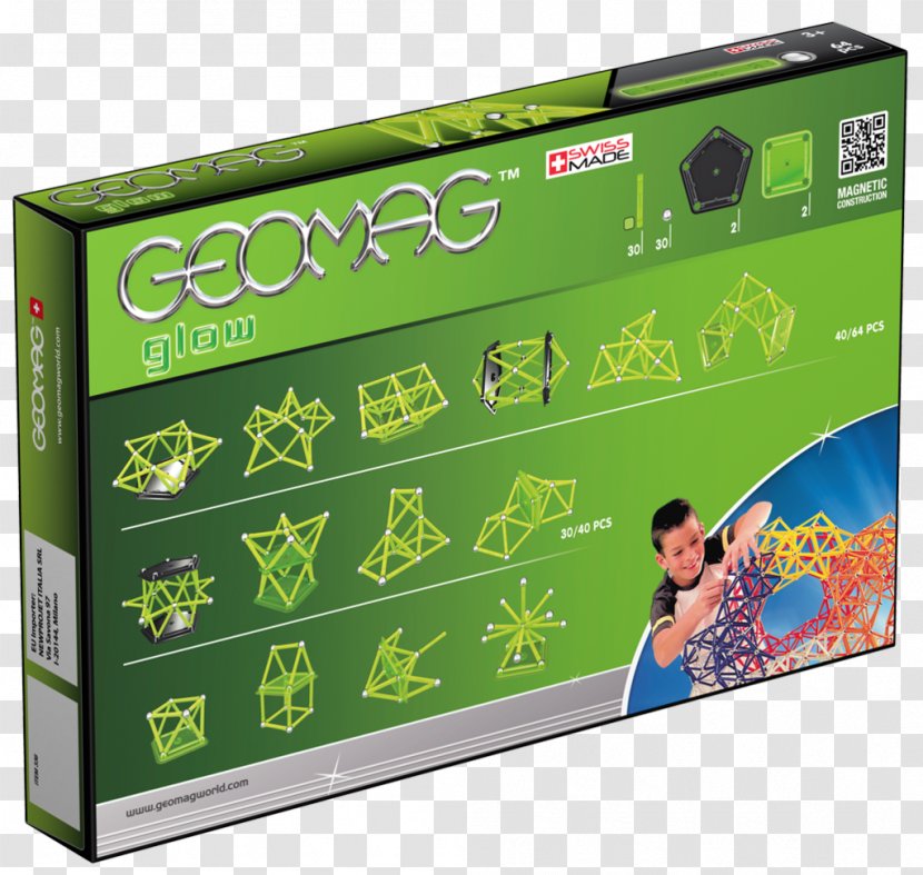 Geomag Glow Magnetic Construction Set Toys - Panels - Toy Transparent PNG