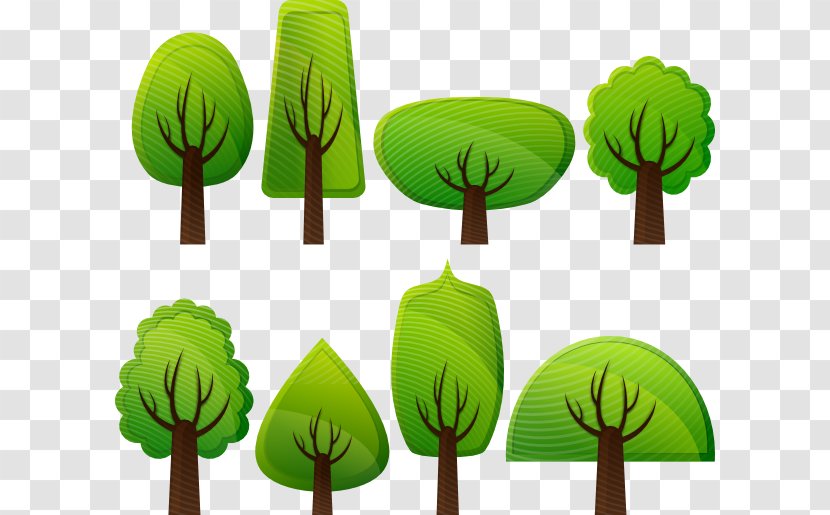 Tree Shrub Clip Art - Cartoon - Simple Transparent PNG