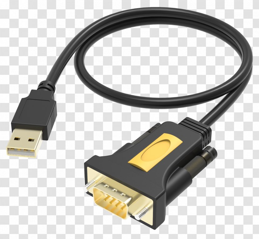 RS-232 USB Adapter Serial Cable - Data Transparent PNG