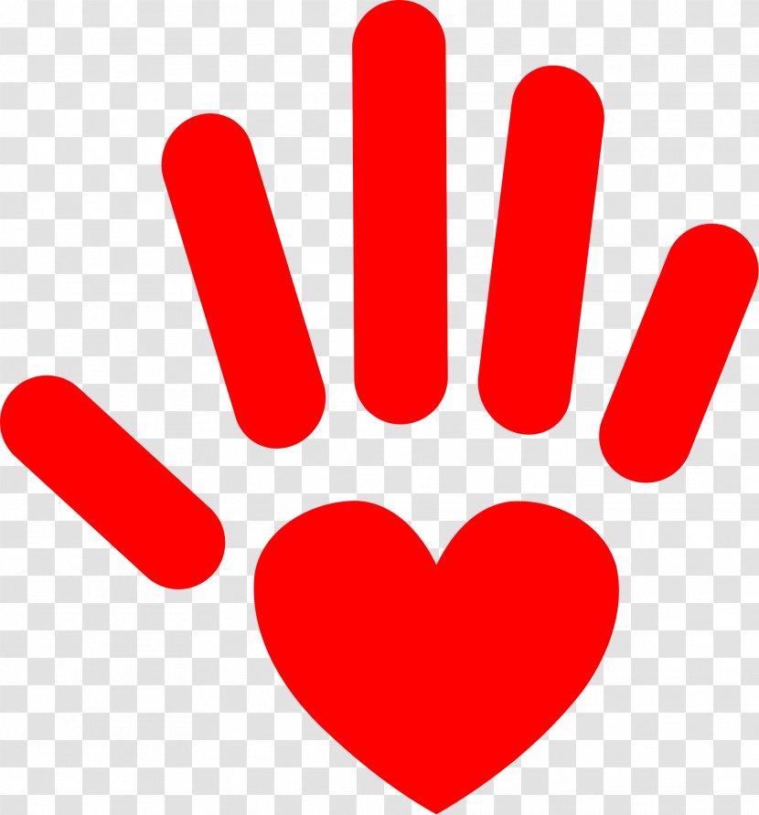 Hand Heart Drawing In Clip Art - Silhouette - Mais Transparent PNG