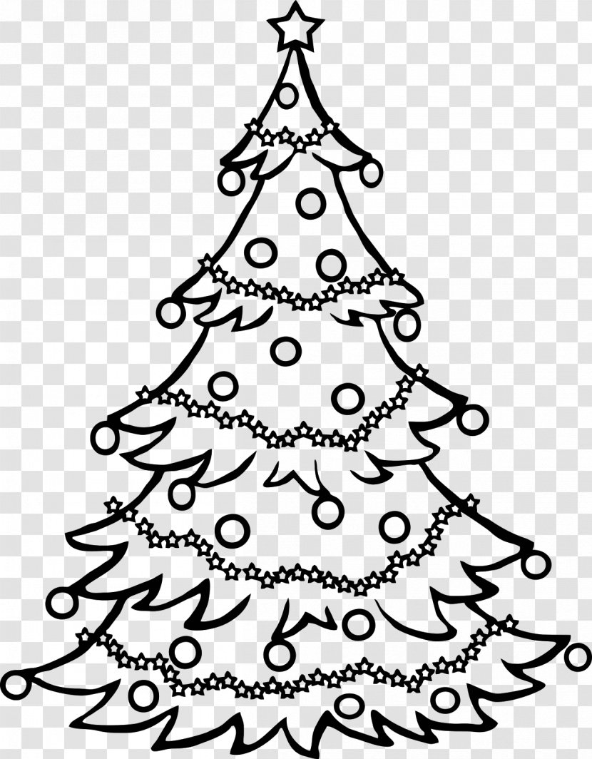 Rudolph Christmas Tree Ornament Clip Art - Black And White - Sketch Transparent PNG