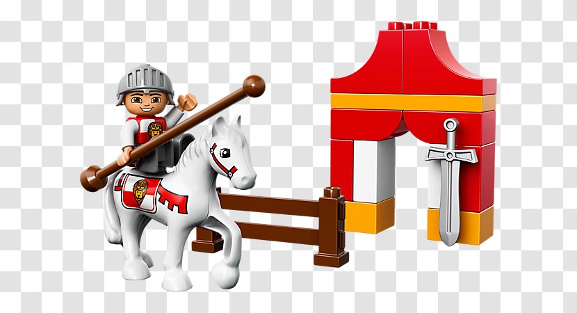 Lego Knights Tournament Duplo Knight 10568 Toy - Horse Like Mammal - Brique Frame Transparent PNG