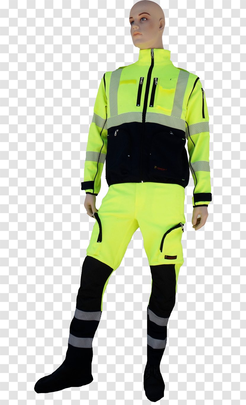 CS SETTORE EMERGENZA Uniform Yellow Civil Defense Clothing - Outerwear - Green Transparent PNG