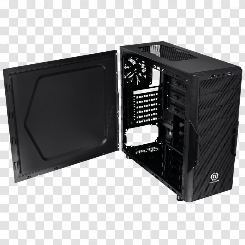 Computer Cases & Housings Power Supply Unit MicroATX Thermaltake - Atx - Case Transparent PNG