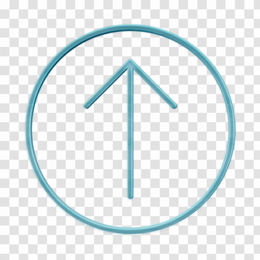 Arrow Icon Circle Direction - Turquoise - Logo Electric Blue Transparent PNG