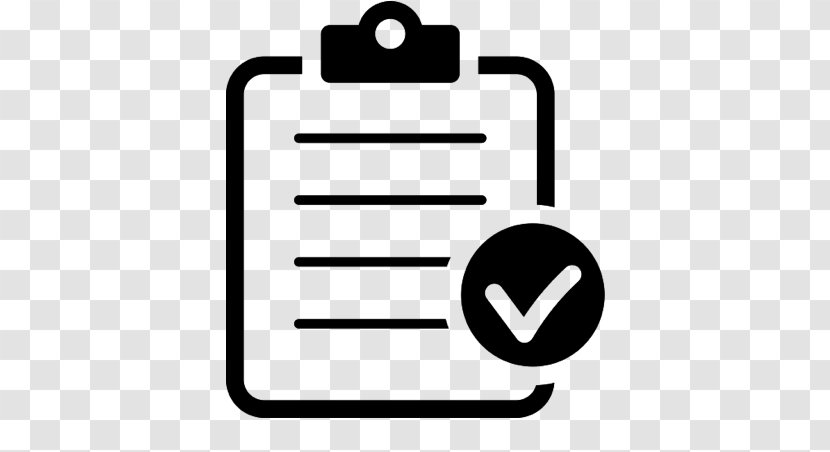 Checklist - Black And White Transparent PNG