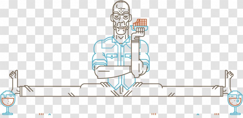 Cartoon - Watercolor - Van Damme Transparent PNG