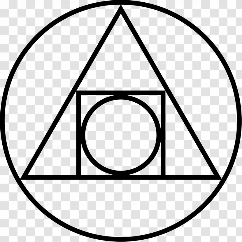 Alchemical Symbol Alchemy Philosopher's Stone Classical Element - Line Art Transparent PNG