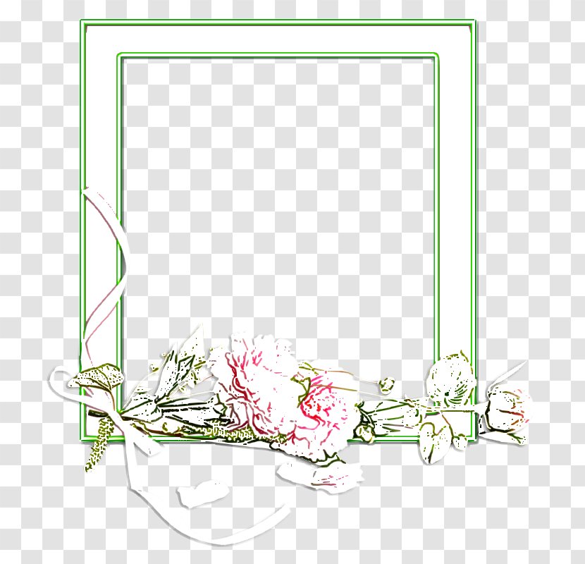 Floral Design Picture Frames Clip Art Leaf Product - Text Messaging - Contorno Transparent PNG