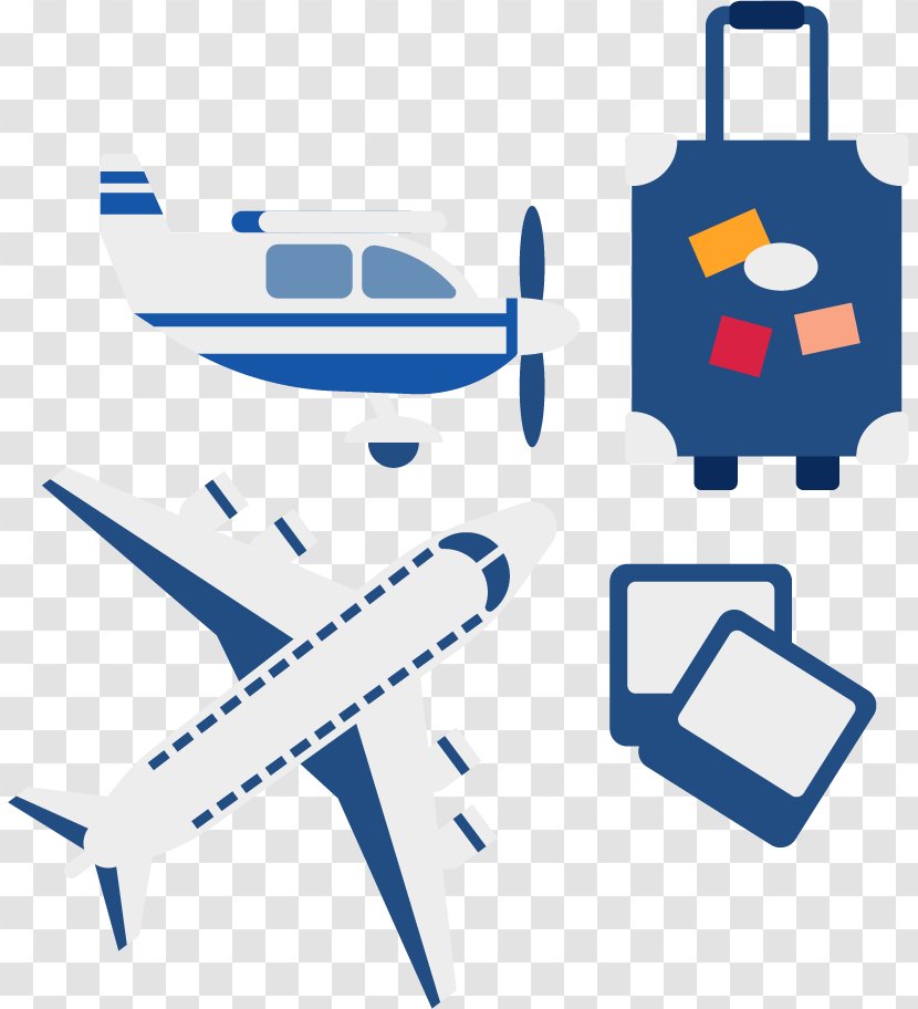 Airplane Aircraft Flight Helicopter - Travel Vector Material Transparent PNG