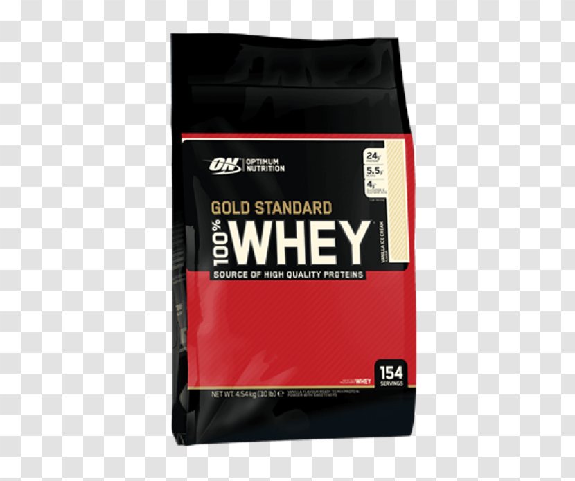 Dietary Supplement Optimum Nutrition Gold Standard 100% Whey Protein Isolate - Vanilla Cream Transparent PNG