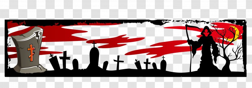 Halloween Banner - Cartoon - Tree Transparent PNG