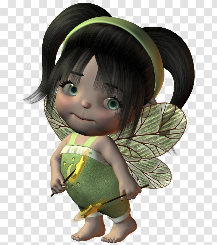 Fairy Clip Art - Brown Hair Transparent PNG