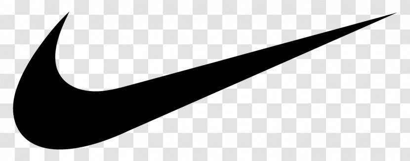Swoosh Nike - Monochrome Transparent PNG