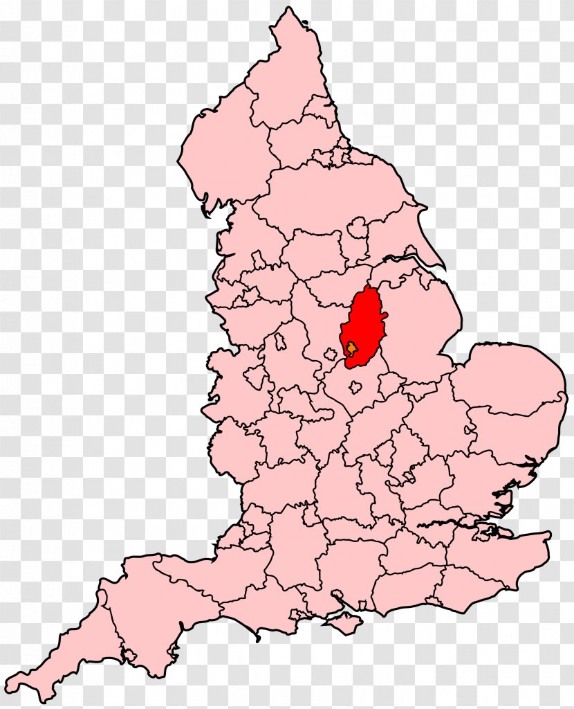 Ceremonial Counties Of England City London Blank Map Angleška Grofija - Frame Transparent PNG