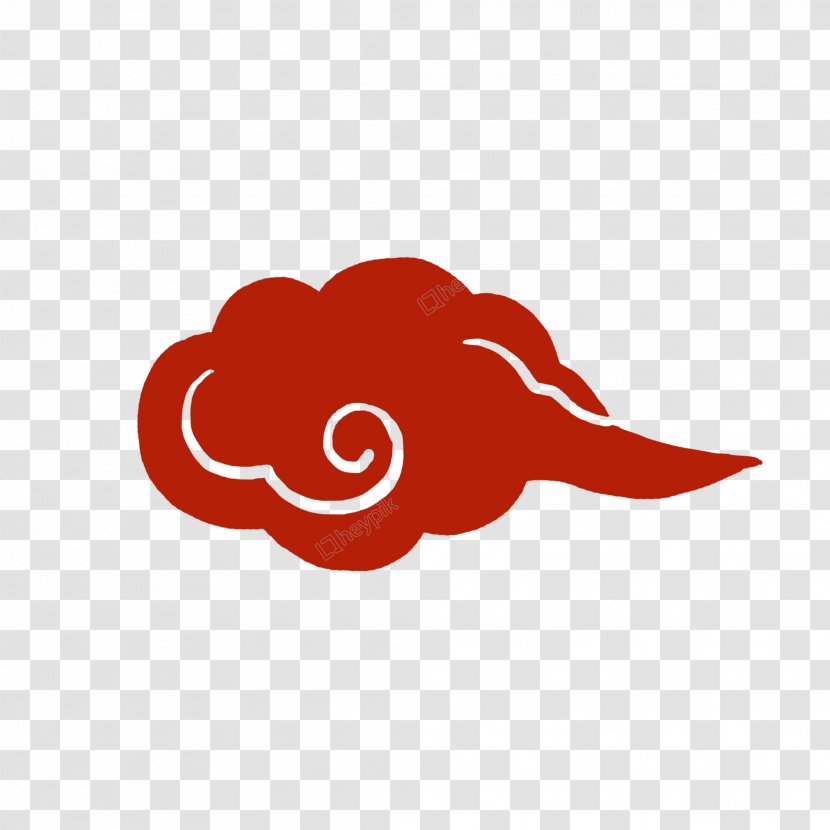 Cloud Logo - Ink - Red Transparent PNG