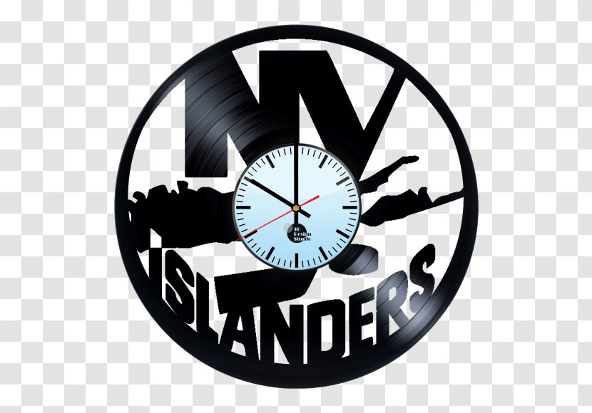 New York Islanders National Hockey League City Room Clock - Cricut Stencil Material - Handmade Clocks Transparent PNG