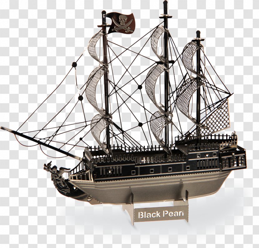 Brigantine Barque Clipper Black Pearl - Galeas - Ship Transparent PNG