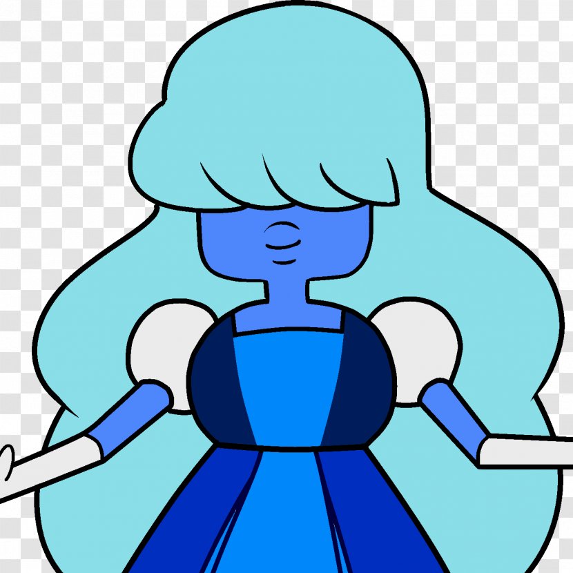 Steven Universe Garnet Sapphire Gemstone Blue - Frame Transparent PNG