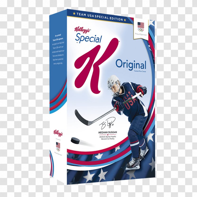 Breakfast Cereal Corn Flakes 2018 Winter Olympics Olympic Games United States Women's National Ice Hockey Team - Advertising Transparent PNG