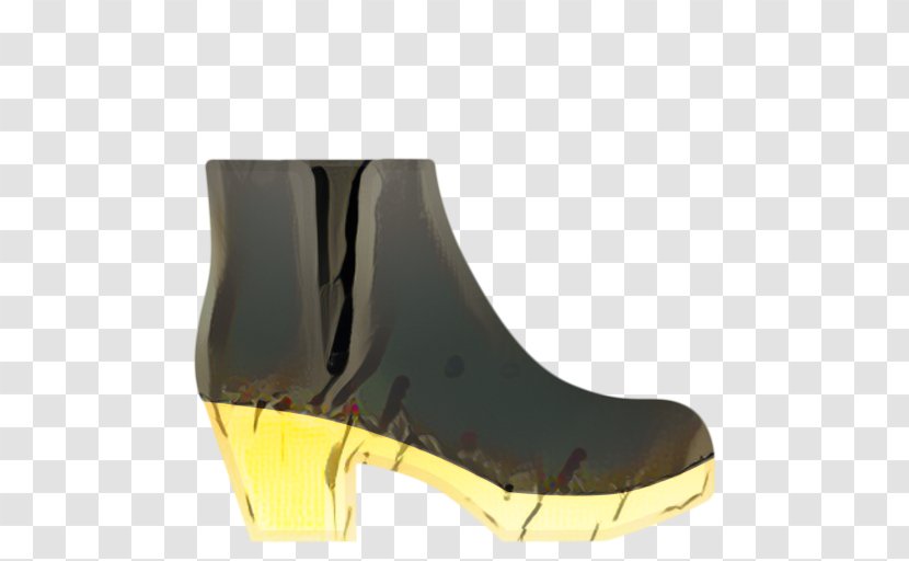 Yellow Background - Shoe - Beige Footwear Transparent PNG