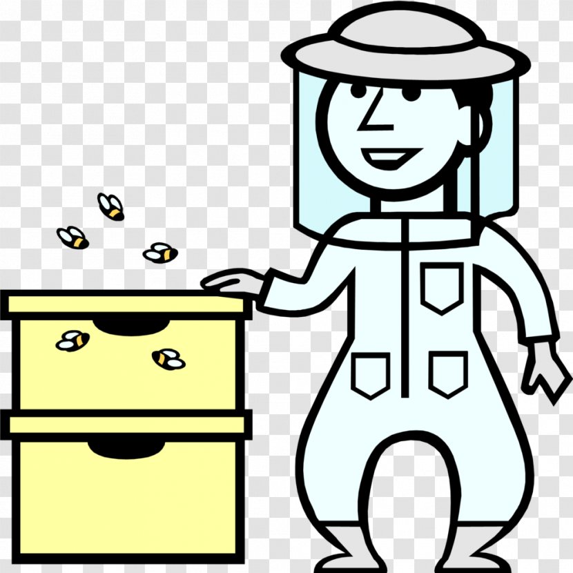 Clip Art Beekeeper Image - Happiness - Bee Transparent PNG