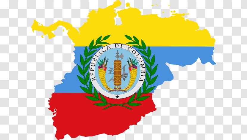 Flag Of Gran Colombia United States - World - Map Transparent PNG