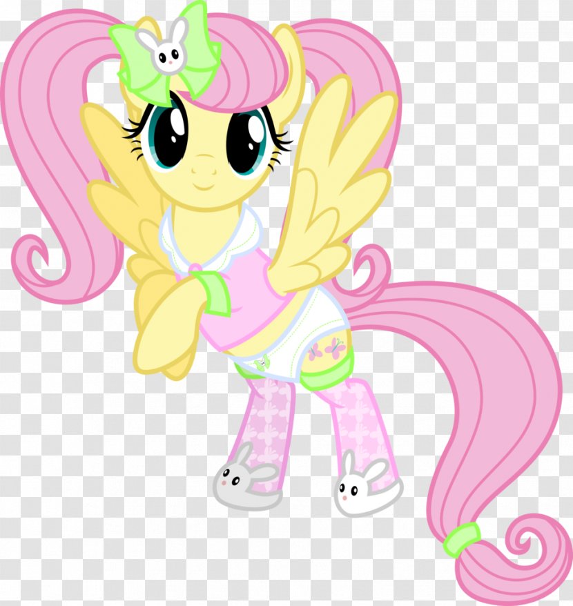 My Little Pony Fluttershy Rarity Horse - Silhouette - Pigtail Transparent PNG