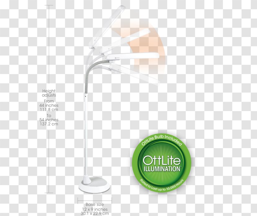 OttLite 8FTPN4 Lampe De Bureau Ott Lite Lighting - Lamp Transparent PNG