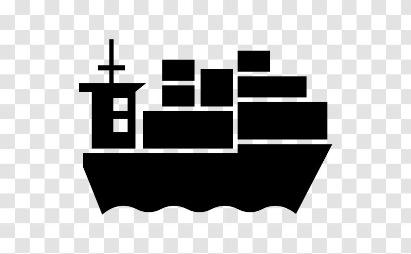 Cargo Ship Logistics Freight Transport - Symbol - Vector Transparent PNG