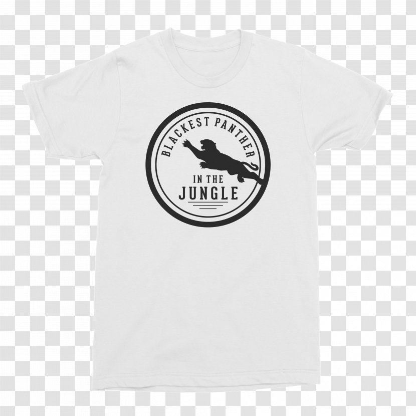 T-shirt Logo Sleeve Brand Font - White - Black Panther Design Inspiration Transparent PNG