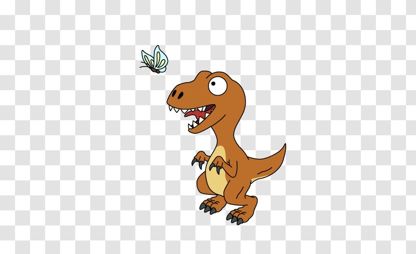 Tyrannosaurus Velociraptor Illustration Clip Art Character - Family Guy Moving Transparent PNG
