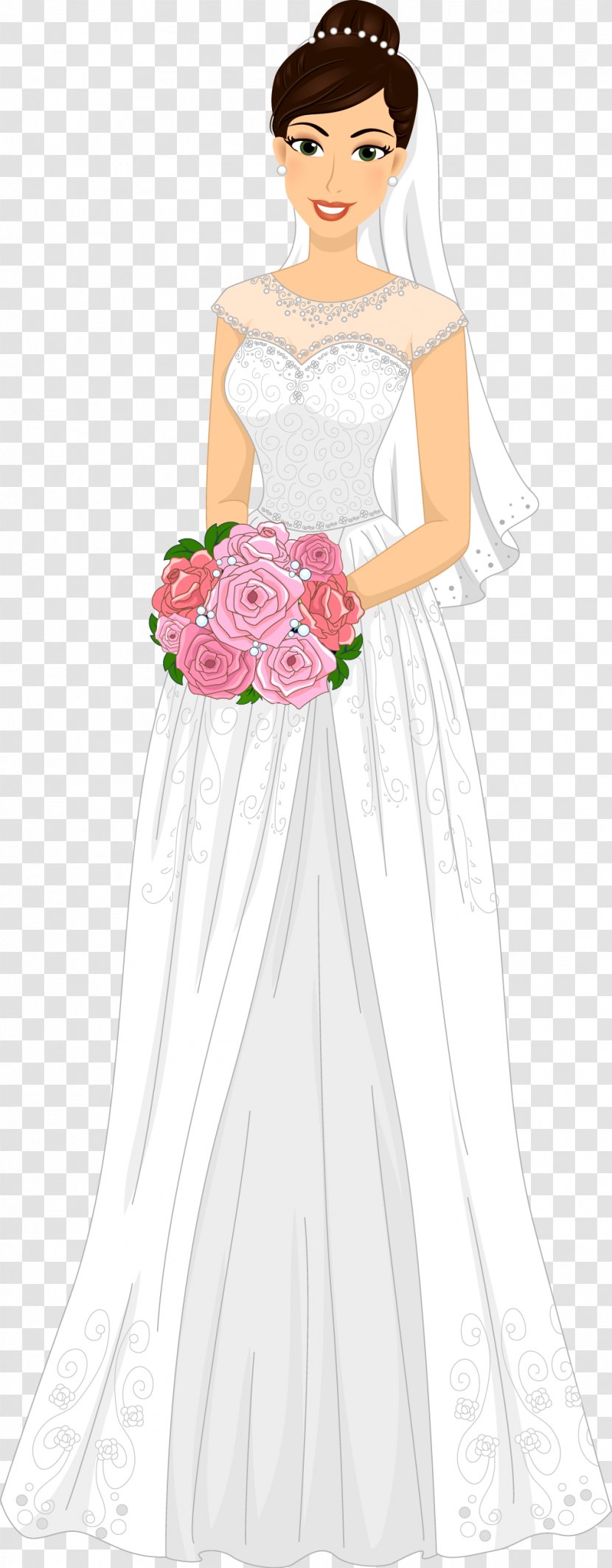 Bride Euclidean Vector Wedding Invitation - Silhouette Transparent PNG