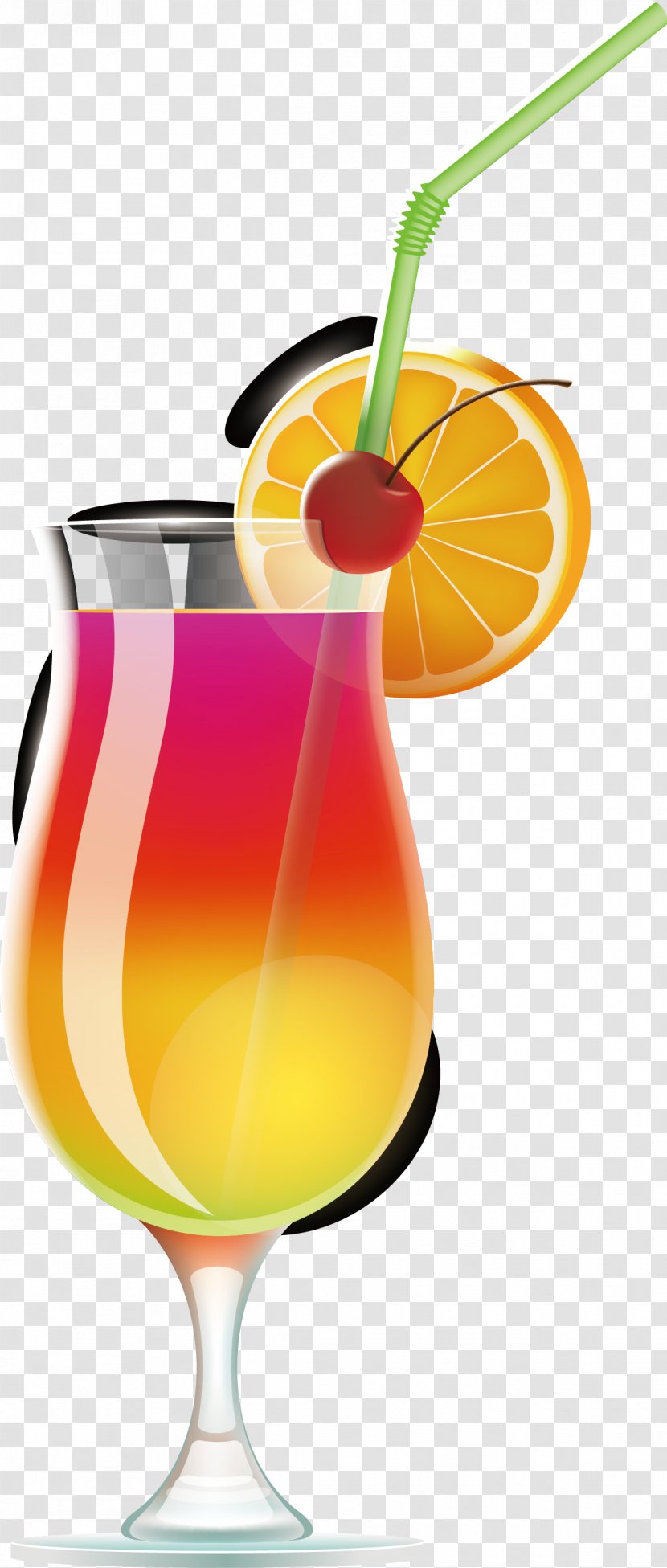 Wine Cocktail Juice Tequila Sunrise Margarita - Drink - Summer Drinks Vector Transparent PNG