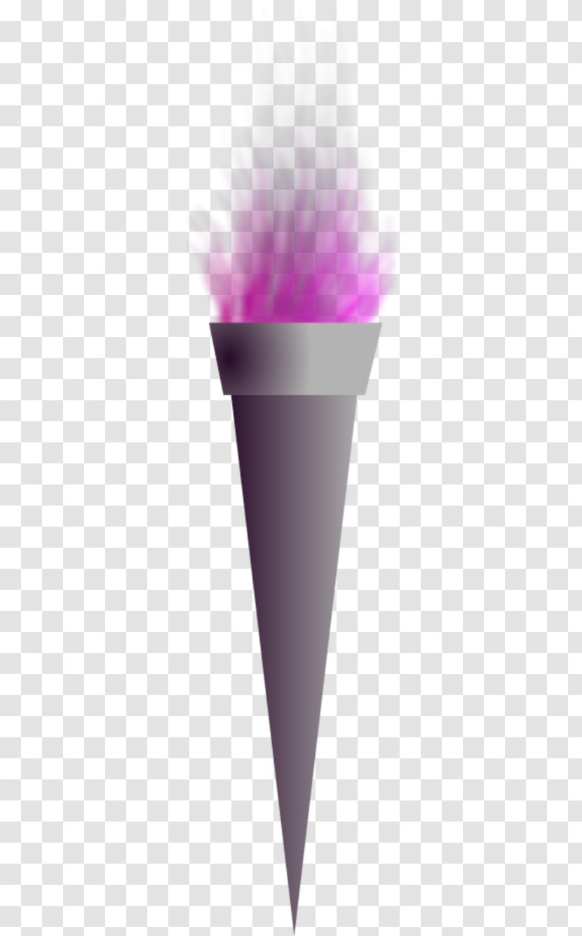 Ice Cream Cone - Magenta - Clip On Torch Transparent PNG