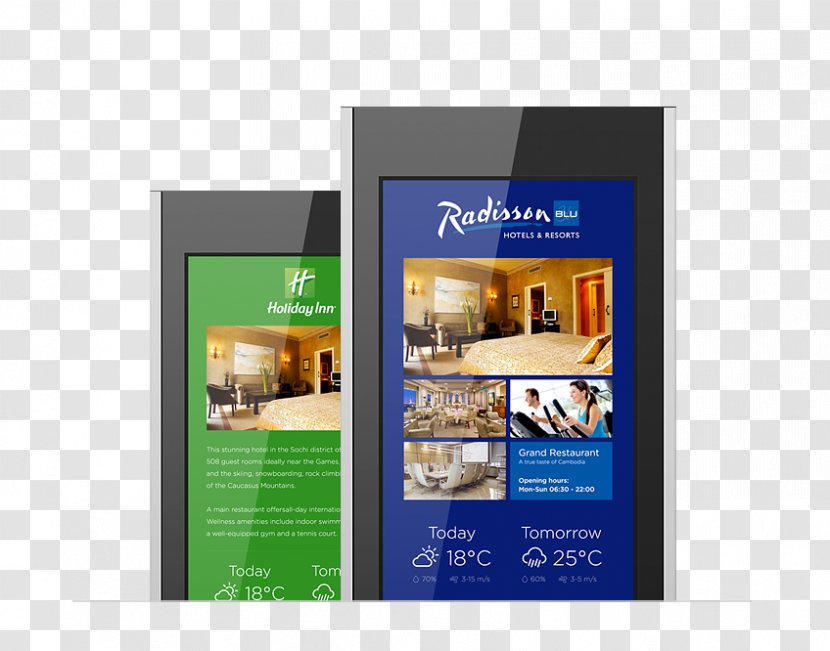 Digital Signs Display Advertising Signage Hotel - Solution Transparent PNG