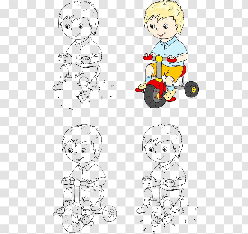 Cartoon Comics Game Illustration - Silhouette - Car Boy Transparent PNG