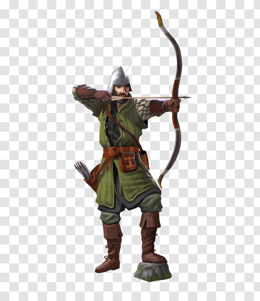 Knight Spearman Ranged Weapon Bow And Arrow - Lord Transparent PNG