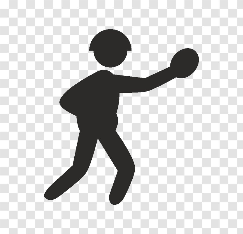 Volleyball Cartoon - Silhouette - Soccer Kick Player Transparent PNG