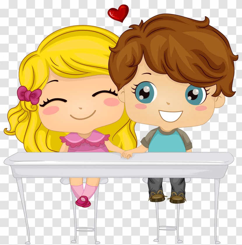 Child Cuteness Clip Art - Cartoon - Valentine's Reading Cliparts Transparent PNG